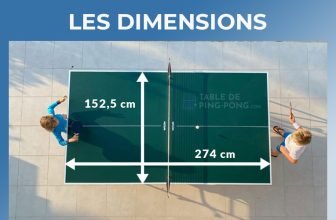 Les dimensions d'une table de ping-pong