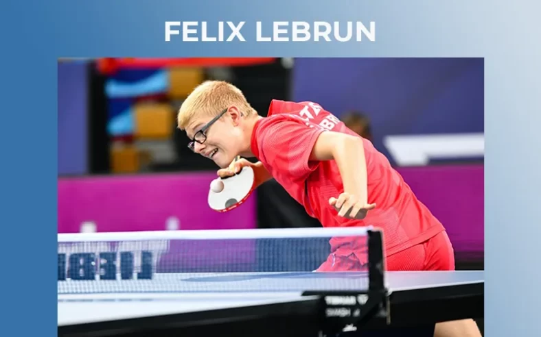 Felix Lebrun, le futur du tennis de table français