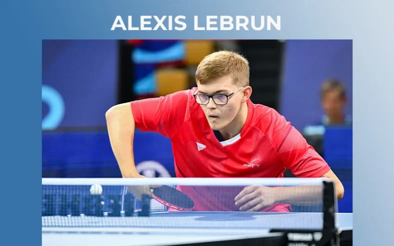 Alexis Lebrun, le pongiste multiple champion de France