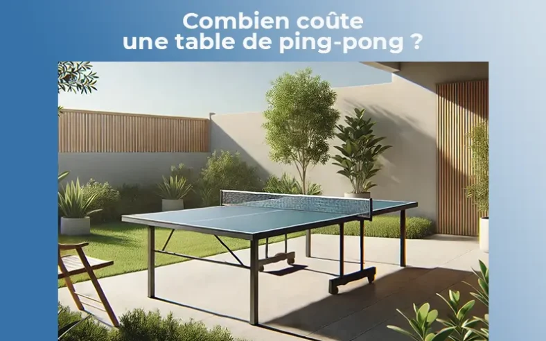 Combien coûte une table de ping-pong ?